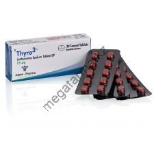 Thyro3 (Трийодтиронин) Т3 Alpha Pharma 30 таблеток (1таб 25 мкг)