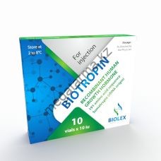 Гормон роста Biolex Biotropin 10 флаконов по 10 ед (100 ед) в Алматы