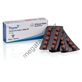 Трийодтиронин Alpha Pharma (Thyro3 Т3) 30 таблеток (1таб 25 мкг)