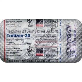 Средство от угрей TRETIZEN-20 (изотретиноин) 10 таблеток 20 мг